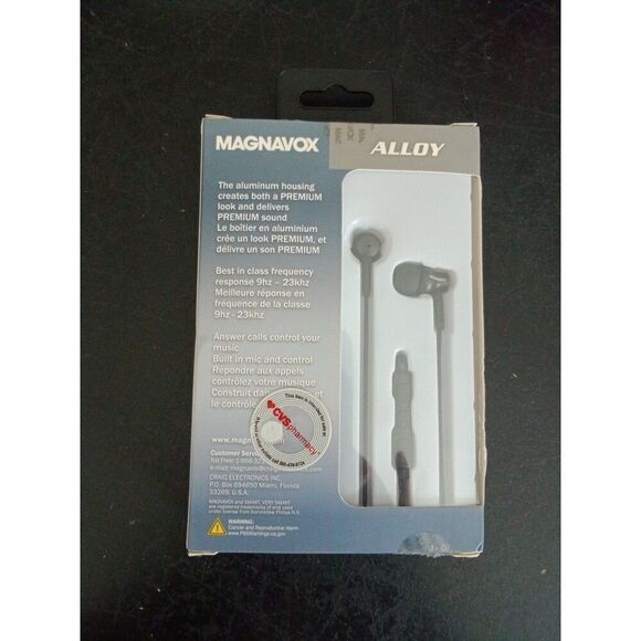 Premium sound earbuds alloy Magnavox microphone - Picture 2 of 6